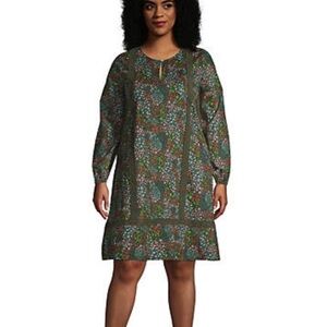 New‎ with tags Cotton Poplin Split Neck Dress